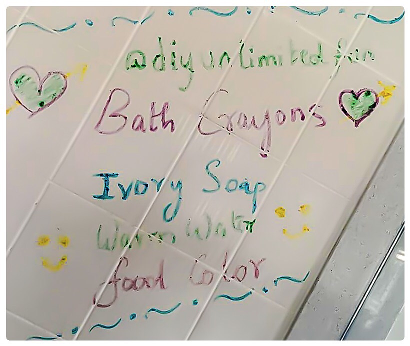 DIY  Homemade Bath Crayons 